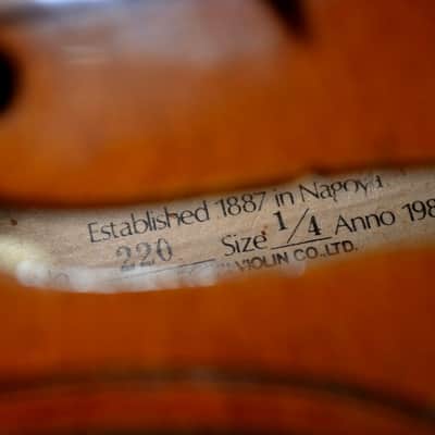 Rare 1/4 Quality Labaled TOP Violin +Original Hard Case~The Best Choice for Beginners image 11