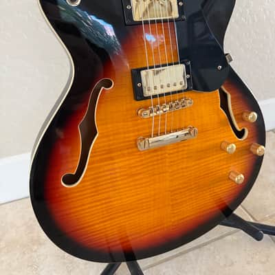 Peavey JF-1 Hollowbody Electric Guitar 2010s - Sunburst image 3