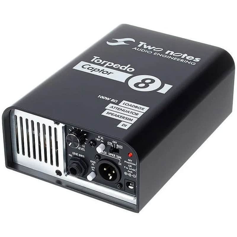 Two Notes Torpedo Captor 8 Ohm Load Box With Attenuator/Cab Simulator #TNCAPTOR8 image 1