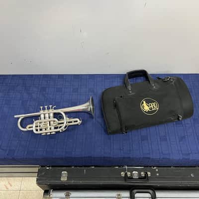 Used Andreas Eastman Silver Bb Cornet with Gard Gig Bag Just Serviced image 1