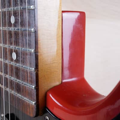 Fender Bullet S-2 1981 Red USA "V" Neck Telecaster Style SS w/ Bag image 19