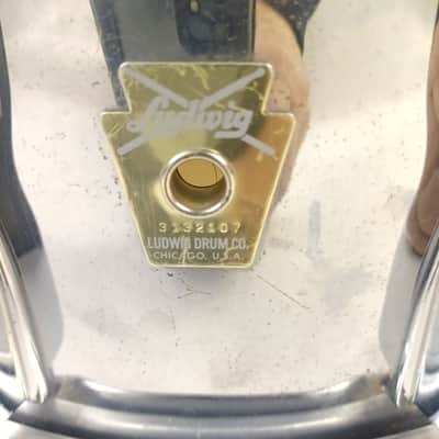 Ludwig 6.5x14"L403 75th Anniversary Chicago Keystone Snare Drum Chrome Over Wood image 2