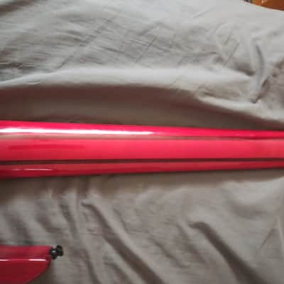 Agile Septor 7 string Floyd, Seymour Duncan Blackouts Transparent red in a thick soft case bottle protection box image 6