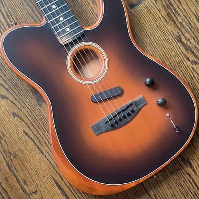2023 Fender American Acoustasonic Telecaster - Sunburst w/ Fender Gig Bag image 3