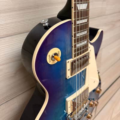Gibson Les Paul Standard 50s Figured Top Electric Guitar - Blueberry Burst image 7