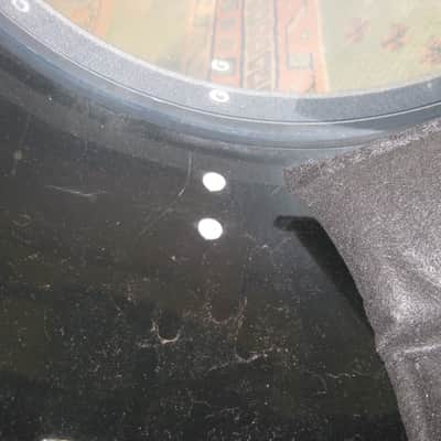 Ludwig Vistalite Solid black big beat 1976 - Noir opaque image 6