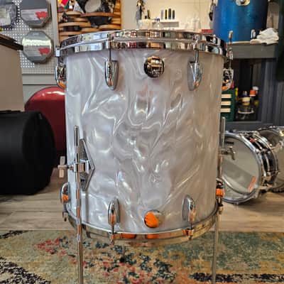Gretsch USA Custom 20-14-12" Drum Kit - White Satin Flame - Vintage Build image 12
