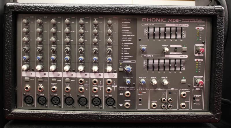 Phonic Powerpod 740 Plus 7 Channel 2x220 watt Powered Mixer | Reverb