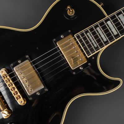 1989 Gibson Les Paul Custom - Ebony | USA Vintage Post Norlin Good Wood Era Bill Lawrence Humbucker HB-R/HB-L Humbucker Pickups Gold Hardware | Case image 7