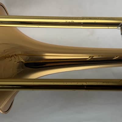 Yamaha YSL-448G Intermediate Bb/F Trombone 2010s - Lacquered Brass image 8