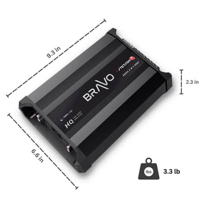 Stetsom Bravo HQ 800.4 Multichannel Car Audio Digital Amplifier 2-Ohms 800W image 6