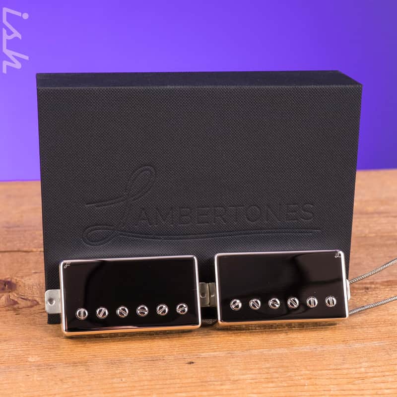 Lambertones "The Crema" Humbucker 2 Wire Set-Nickel image 1