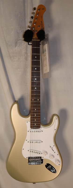 Harley Benton VT Series Silver Strat electric guitar used Setup for optimal playability image 1