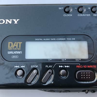 Sony DAT Walkman TCD-D8 Portable Recorder w/ Case & Power Supply image 1