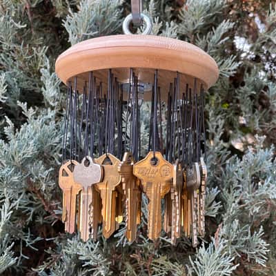 Upcycled Percussion - Key Chimes - Large - Brass Keys image 2