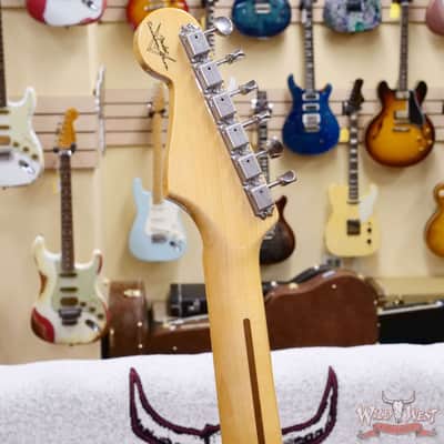 Fender Custom Shop Vintage Custom '55 1955 Hardtail Stratocaster Time Capsule Package Aged White Blonde 7.30 LBS image 10