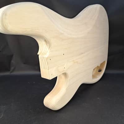 Unfinished Ash P/J bass guitar body - fits fender necks J2514 image 8