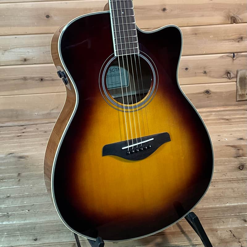 Yamaha FSC-TA TransAcoustic Guitar- Brown Sunburst image 1
