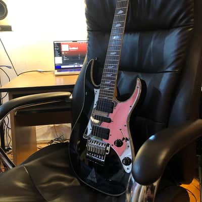 Splendid Ibanez Universe UV777P Uv Steve Vai Signature Japan MIJ 7String 7 String Prestige J-Custom Mirror Black image 4