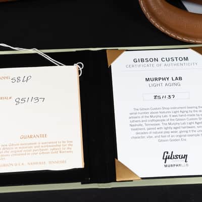 Gibson 1958 Les Paul Standard Murphy Lab Light Aged - Ebony Top / Metallic Sea Green Back! One Off image 22