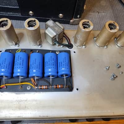 Vintage 1969 Fender Vibrolux Reverb Amp - Silverface - Drip Edge - Clean! image 18