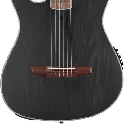 Ibanez TOD10N Tim Henson Signature Left-handed Nylon Acoustic-electric Guitar - Black image 1