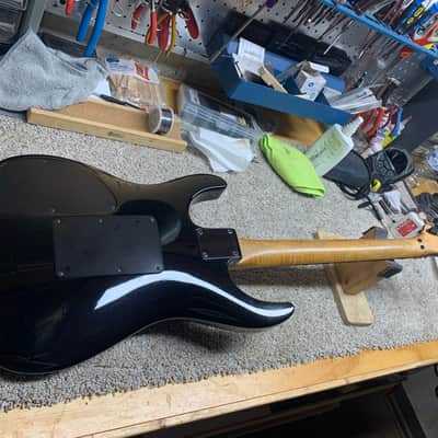 Greg Curbow High End - Handmade - 6 String Guitar - Floyd Rose - Scalloped Frets - Pre Serial Number 1990 - Black Gloss image 6