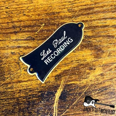 Gibson Les Paul Recording Truss Rod Cover *NOS* (1970s - Black) image 2