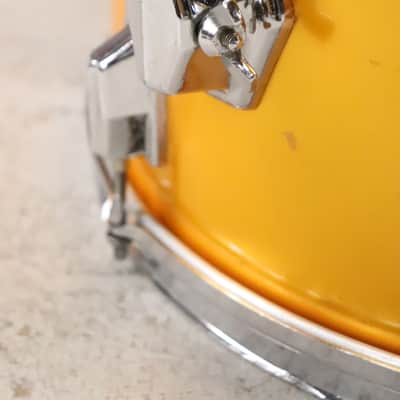 Pearl 16x16" Fiberglass Floor Tom Drum Orange Satin Vintage 1970's image 3