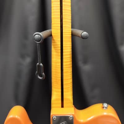 Partscaster Telecaster - Orange w/ Flame Maple Neck image 4