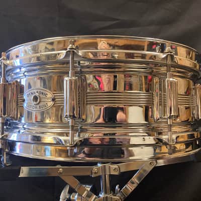 Rogers - 5x14" Dyna-Sonic Snare Drum 1968-1971 - Chrome Over Brass image 6