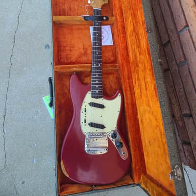 1966 Fender Mustang Dakota Red with Original Hardshell Case image 14