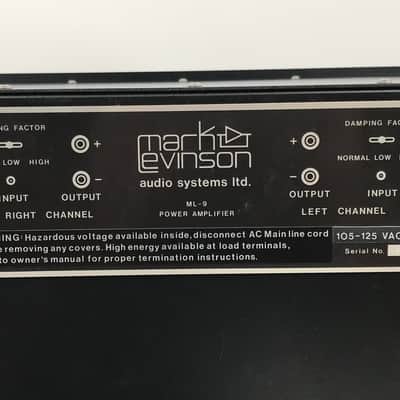 Mark Levinson ML-9 Vintage Class AB₂ Amplifier image 9