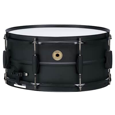 Tama BST1465BK 6.5x14 Steel Snare Drum, Metalworks - Black/Black image 1