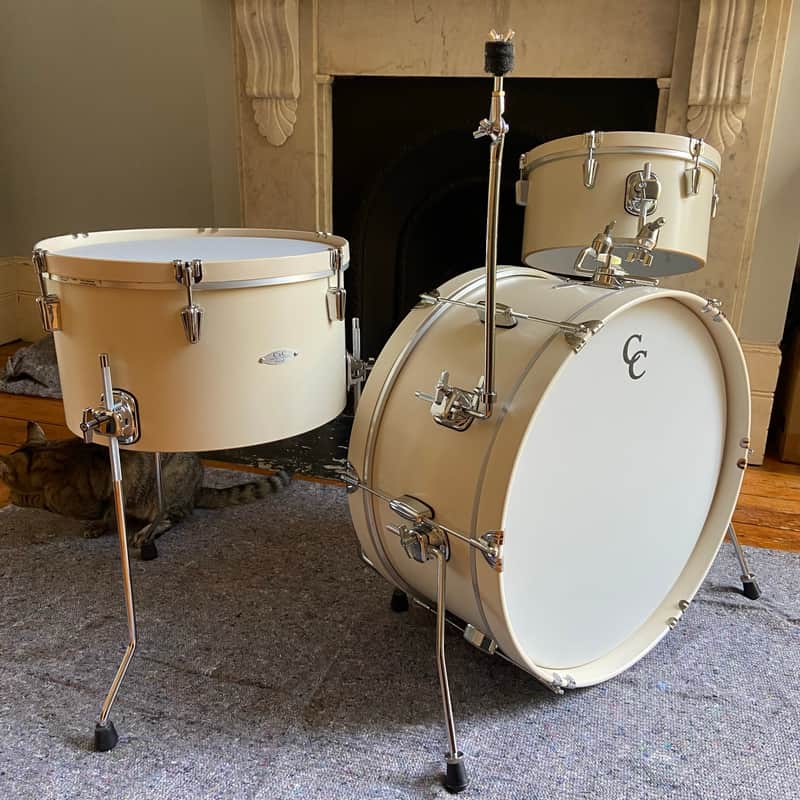 C&C Super Flyer Drum Set (13/16/22 in Antique White) image 1