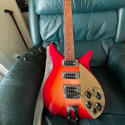 Custom Hand made plexiglass upper lower pickguards for Rickenbacker 325 350 guitar image 6