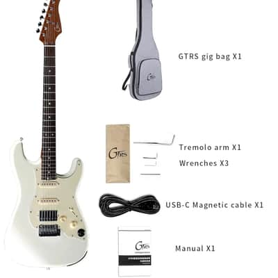Mooer GTRS S800 Intelligent Guitar, new never used, 2022 - Present - White image 5