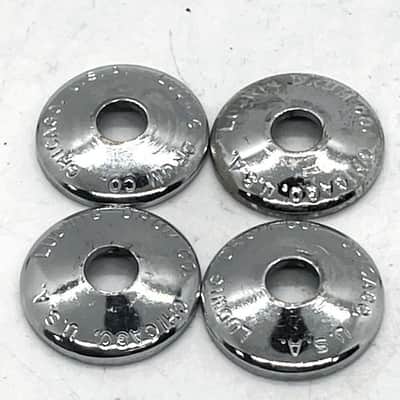 Ludwig P-2222T "Chicago" Stamped Cup Washers 60s/70s Set of 4 - LCSCW-203 image 2