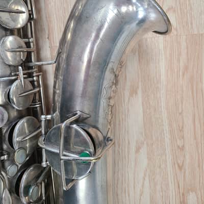 Buesher True Tone Low Pitch Tenor Vintage 1920's - Silver image 2