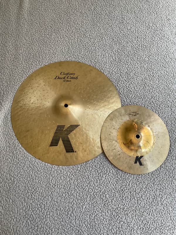Zildjian K Custom 9” hybrid splash & K Custom 15” dark crash Mid-2010”s image 1