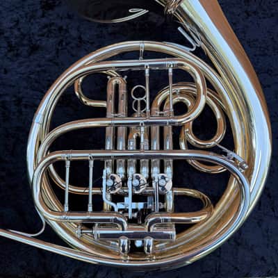 Dürk LD Clevenger with Hand-Hammered Bell - F/Bb Double French Horn - Gold Brass - Detachable Bell - Unlacquered Finish image 5