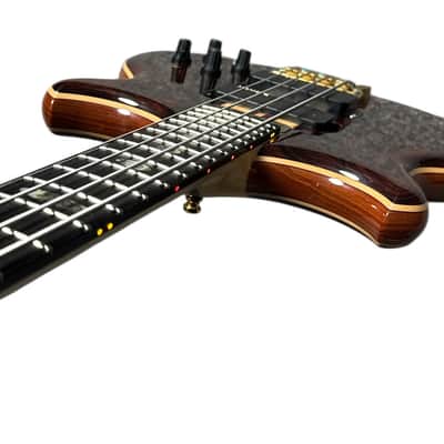 Alembic Stanley Clarke Sign Deluxe, Cocobolo / Ebony / Red and Amber LED's USED /Excellent *ONE OWNER NEVER GIGGED* *IN STOCK* image 14