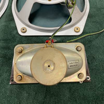 Pair of Saba Green Cone Woofers and Tweeters 5 Ohm Version in Excellent + Cond. image 6