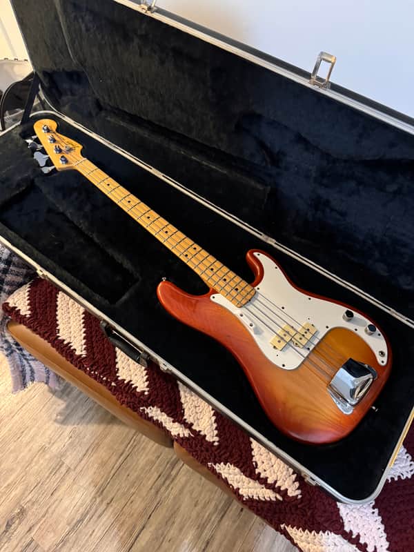 Fender Precision Bass with Maple Fretboard 1980 - Sienna Sunburst image 1