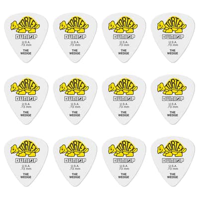 424P73 Tortex Wedge 0,73 mm Sachet de 12 Dunlop image 1
