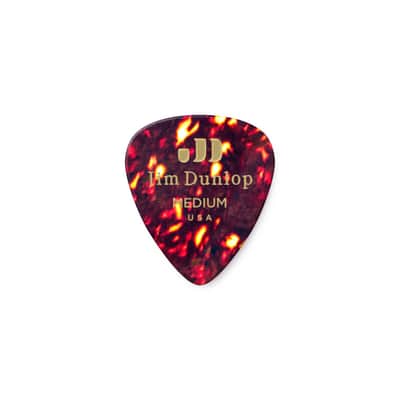 Dunlop Genuine Medium Picks Celluloid Box of 12, Shell 483 - Set of Picks image 1