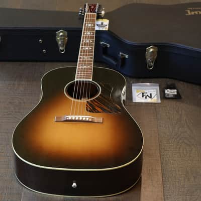 MINTY! 2010 Gibson Advanced Jumbo Acoustic Guitar Vintage Sunburst + OHSC image 1