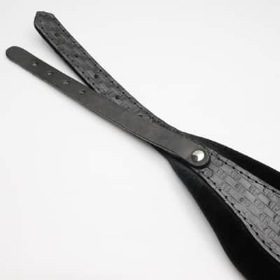 Accordion Shoulder Strap Boppola - Black on Black (Embosed) image 3