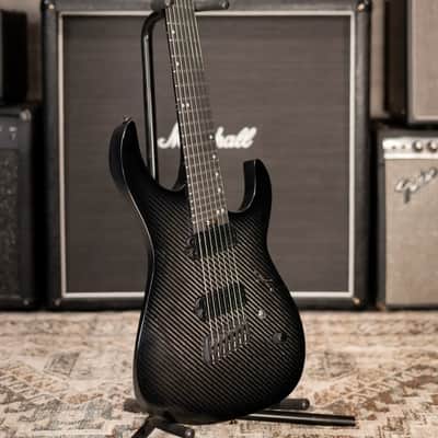 Legator N7F-Carbon Ninja Multi Scale 7-String Electric Guitar - Carbon with Gig Bag image 11