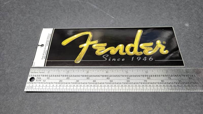 Fender Case Decal / Sticker 7.75in, Case Candy | From 1995 MIJ Jaguar Reissue, Vintage Rare 1995 image 1